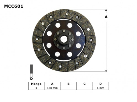 Discuri de ambreiaj - TRW - disc ambreiaj BMW R 50>60 69-73, R 75 69-80, R 90 73-76, R 100 76-80 (EBS6603)