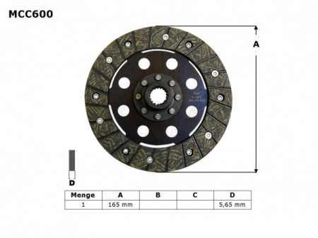 Discuri de ambreiaj - TRW - disc ambreiaj BMW R45 81-86, R 65 85-93, R 80>100 80-96 (EBS6601)