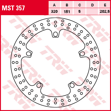 Față - TRW - disc frana - fata BMW F 800 GT 13-, S 1000>R>RR>XR 09-, R 1100 S 99-05, R 1150 R>RS>RT 00-06, K 1200 LT>GT>S 99-09, K 1300 GT>R>S 09-15, K 1600 GT>GTL 11