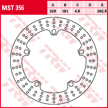 Față - TRW - disc frana - fata BMW F 800>R>S>ST 08-17, S 1000 RR 19-, R 1200 S>RT>ST>RS>R 05-16, R 1200 R-NINE T>HP2 08-, K 1200 R 05-08