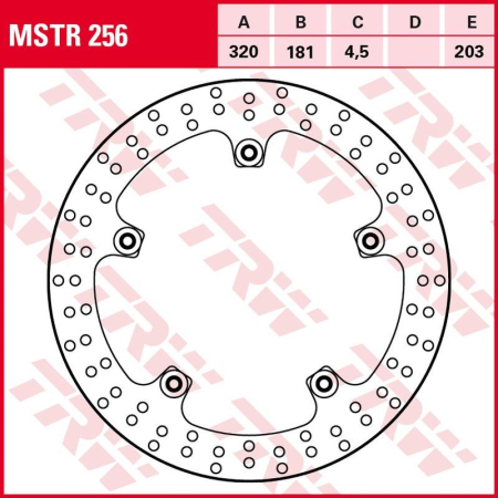 Față - TRW - disc frana - fata BMW F 800R '09-'14, F 800S '08-'10, F 800ST '08-'12, S 1000RR '19-, R 1200 HP2 '08-'10