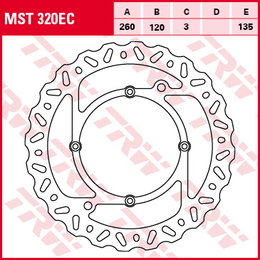 Față - TRW - disc frana - fata HUSQVARNA WR>CR>TE>TC 125 - 610 98-13