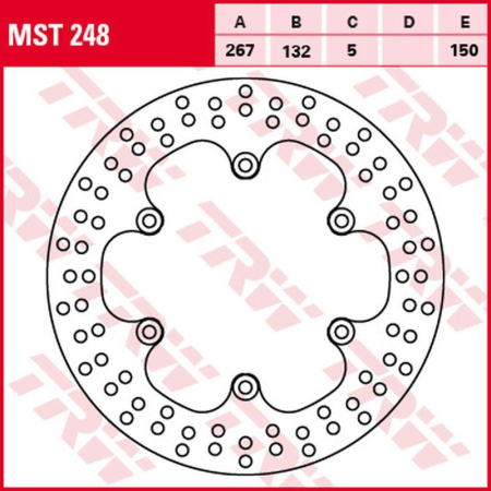 Față - TRW - disc frana - fata YAMAHA SR 125 '96-'03, SRX 600 '86-'95, XJ 600 '83-'91, XJ 900 '83-'94, - spate YAMAHA TDM 900 '11-'14, XJ 900 '85-'03, FZR 1000 '87-'95, FZS 1000 FAZER '01-'05, XJR 1200/1300 