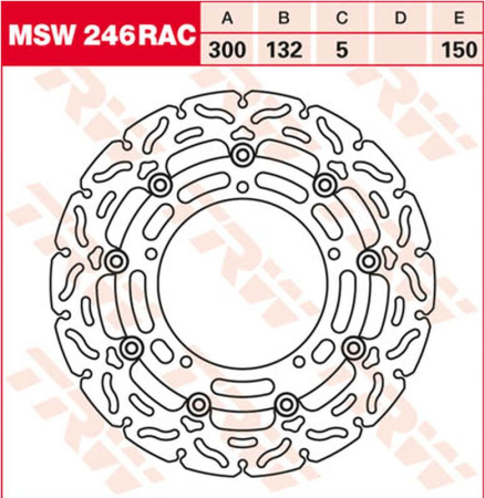 Față - TRW - disc frana - fata YAMAHA YZF R25, YZF R3, MT-03 '15-, FZ-6N/S FAZER '04-'10, XJ6 600N/F/S DIVERSION '09-'16, YZF R6 '03, MT-03 660 '06-'14, MT-09 A/SP/TRACER 850 '13-'18, TRACER 900 GT '18-, XSR