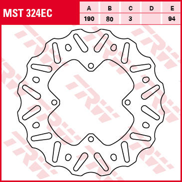 Spate - TRW - disc frana - spate HONDA CR 80 92-02, CR 85 03-08, CRF 150 07-19