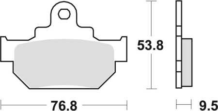 Plăcuțe și saboți frână - TRW - placute frana KH106/2 Organic HONDA MBX 125 84, SUZUKI RM 250 86, DR 600 85-89, DR 650 90-91, - fata