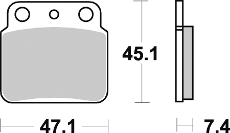 PIESE DE SCHIMB - TRW - placute frana KH137 Sinter offroad KAWASAKI KFX 400 03-06, SUZUKI LT 250 87-90, LTZ 400 03-06, LTZ 450 06-12, LT 500 87-95, - spate