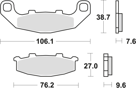 PIESE DE SCHIMB - TRW - placute frana KH141 Sinter Street KAWASAKI GPZ 500 94-04, ZR 550 91-95, SUZUKI RGV 250 91-92, GSX 1100G 94-95, - fata/spate
