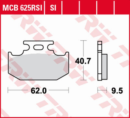 PIESE DE SCHIMB - TRW - placute frana KH152 Sinter offroad RACING KAWASAKI KX 125/250/500 '89-'95, SUZUKI RM 125/250 '89-'95, RM-X 250 '89-'98, DR 350 '90-'99, YAMAHA YZ 125/250 '90-'96, WR 125 '91-'97, XT 250X '08-'15