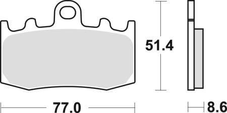 PIESE DE SCHIMB - TRW - placute frana KH335 Organic BMW R 1100 S 01-05, R 1150 GS>ADV>R /RT 01-06, K 1200 GT>RS 01-08 K 1200 S 05-09 R1200 GS>ADV 04-13, - fata