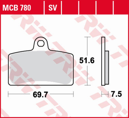 Sistem de frânare - TRW - placute frana KH399 Sinter Street APRILIA RS4 50/125 '11-, DERBI GPR 50 2T '09-'16, GPR 125 2T/4T '04-'16, PEUGEOT XR-7 50 '08-'11, RIEJU RS-3 50 '11-, - fata