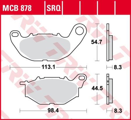 PIESE DE SCHIMB - TRW - placute frana KH663 Sinter TRACK YAMAHA YZF 250R '15-, X-MAX 300 '18-, YZF R3 '15-, MT-03 '17-, - fata