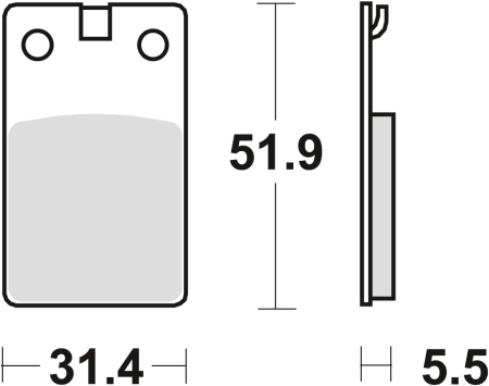 Plăcuțe și saboți frână - TRW - placute frana KH99 Organic DERBI SENDA 50 99-02, - fata/spate