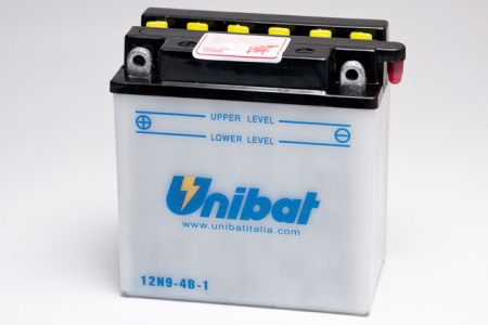 Baterii - UNIBAT - Acumulator cu intretinere 12N9-4B-1-SM (Yuasa: 12N9-4B-1)