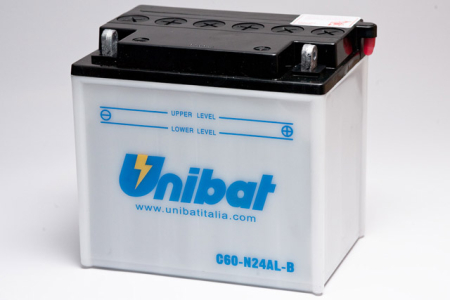 Baterii - UNIBAT - Acumulator cu intretinere C60-N24L-A-SM (Yuasa: Y60-N24L-A)