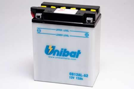 Baterii - UNIBAT - Acumulator cu intretinere CB12AL-A2-SM (Yuasa: YB12AL-A2)