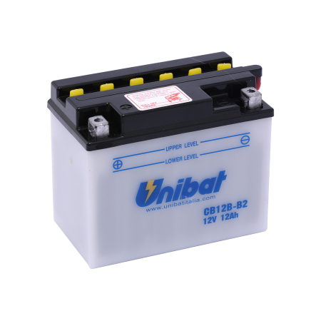 Baterii - UNIBAT - Acumulator cu intretinere CB12BB2 (Yuasa: YB12B-B2) (Nu contine acid)