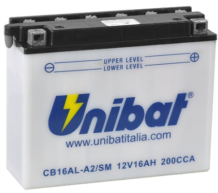 Baterii - UNIBAT - Acumulator cu intretinere CB16AL-A2-SM (Yuasa: YB16AL-A2)
