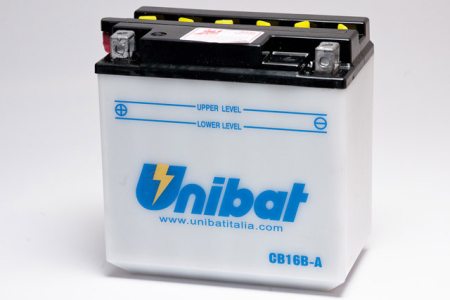 Baterii - UNIBAT - Acumulator cu intretinere CB16B-A-SM (Yuasa: YB16B-A)