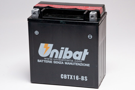 Baterii - UNIBAT - Acumulator fara intretinere CBTX16-BS-1 (Yuasa: YTX16-BS-1)