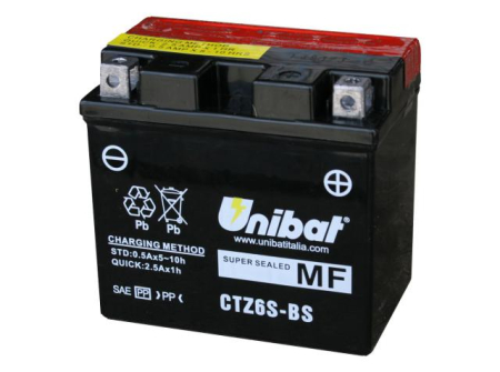 Baterii - UNIBAT - Acumulator fara intretinere CTZ6S-BS