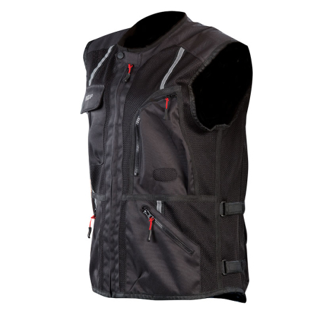 Veste - Vestă moto de protecție Nordcode Safety de vară, negru