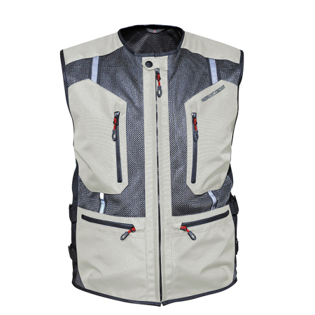 Veste - Vestă moto de protecție Nordcode Safety II de vară, gri/negru