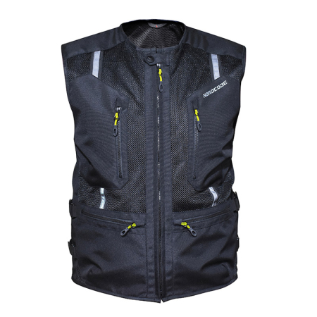 Veste - Vestă moto de protecție Nordcode Safety II de vară, negru