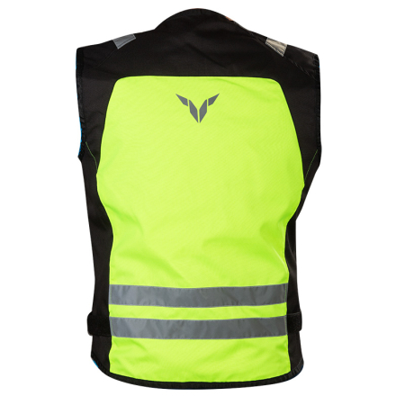 Vestă moto reflectorizantă Nordcode Hi-Vision, negru/fluo [3]