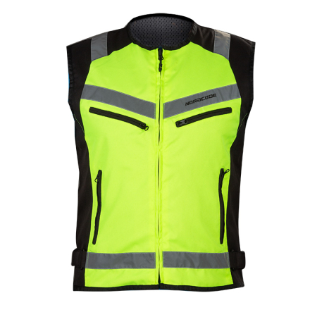 Vestă moto reflectorizantă Nordcode Hi-Vision, negru/fluo [1]