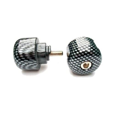 Ghidoane și accesorii - VICMA - capete ghidon M6X45 culoare CARBON, HONDA CB, CBF, CBR, VFR, VTR 250-1300 1987-2008