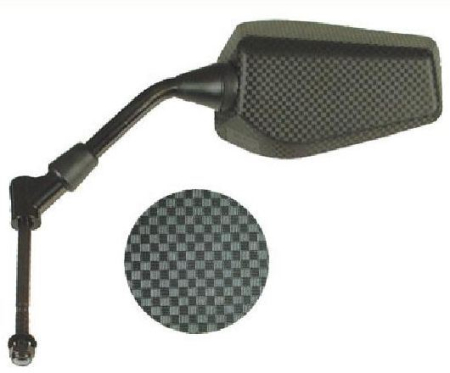 Oglinzi - VICMA - oglinda dreapta, diametru filetu 8 mm, STRONA PRAWA, culoare CARBON PEUGEOT LUDIX, speedfight II, speedfight II AC, speedfight II LC, TKR, TREKKER, VIVACITY 50/100 1999-2006