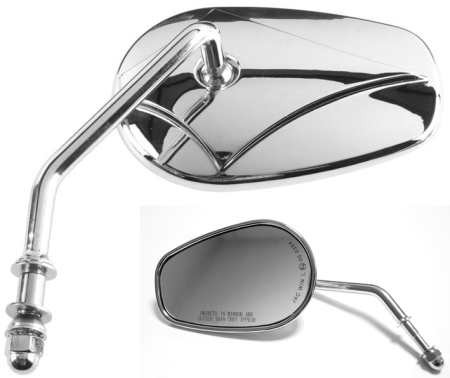 Model OEM - VICMA - oglinda HARLEY DAVIDSON 03 stanga, crom, filet M10