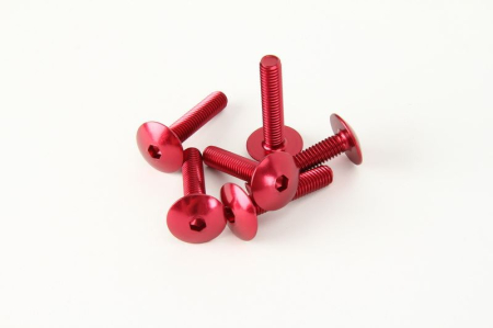 Parbrize - VICMA - set suruburi carenaj M6X30 rosu(imbusowa PLASKA)