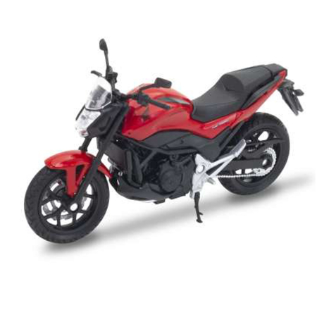 Idei de Cadou - Welly [1:18] - Honda Nc750S, Red/Black