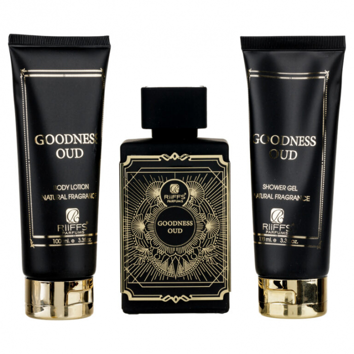 Set Cadou Goodness Oud Apa de Parfum 100ml + Gel De Dus 100ml + Lotiune de corp 100ml [2]