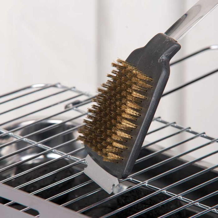 BBQ-perie de curatare gratar perie 2 in 1 plus racleta [7]