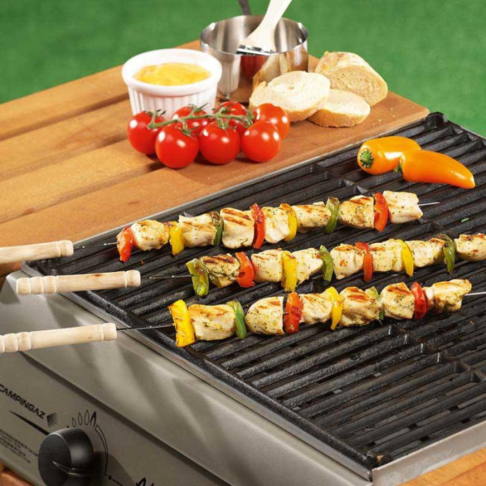 Frigarui pentru gratar cu maner de lemn, lungi 38 cm 4 buc [4]