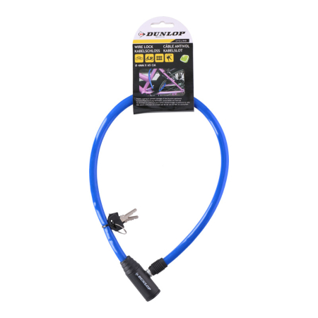 Accesorii Biciclete - Cablu, lacat antifurt pentru bicicleta albastru