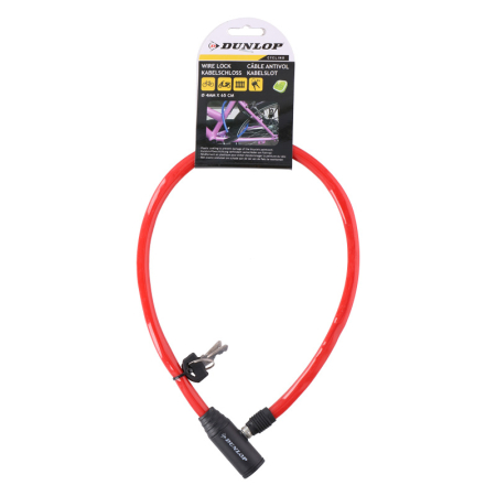 Accesorii Biciclete - Cablu, lacat antifurt pentru bicicleta-rosu