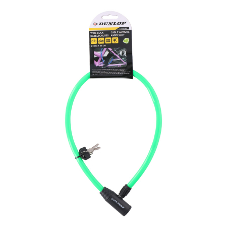 Accesorii Biciclete - Cablu, lacat antifurt pentru bicicleta-verde