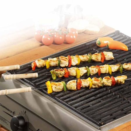 Frigarui pentru gratar cu maner de lemn, lungi 38 cm 4 buc [2]