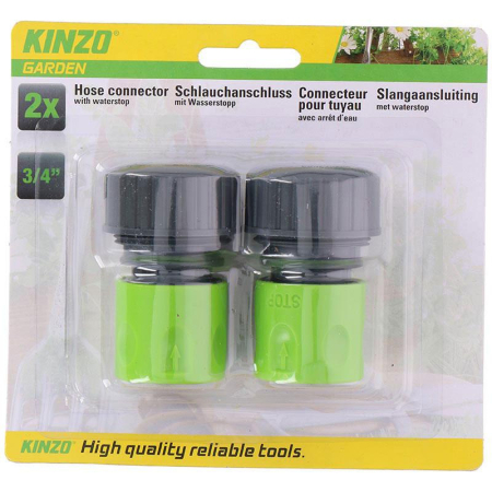 Irigatii - Kinzo - Conector furtun de gradina de 3/4" 2 buc.