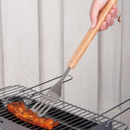 Spatula pentru gratar cu maner din stejar, 41 cm [2]