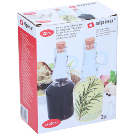 Bucatarie - Sticla cu dop pentru ulei otet 250ml 2 buc