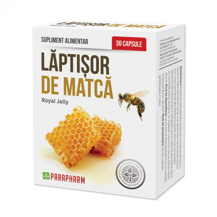 LAPTISOR de MATCA liofilizat 500mg, 30 capsule, Parapharm [1]