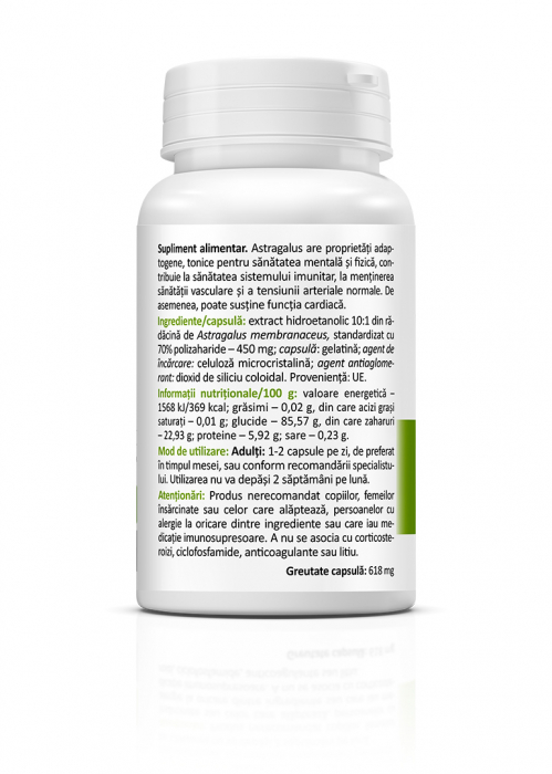ASTRAGALUS 450 mg, 30 capsule, Zenyth [2]