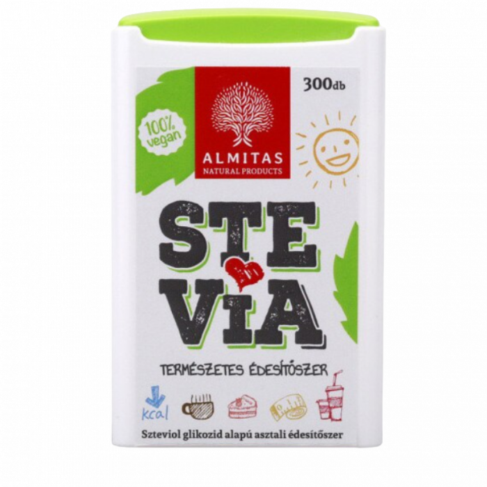 Indulcitor pe baza de Steviol-glicozide, 300comprimate, Vitaking [1]