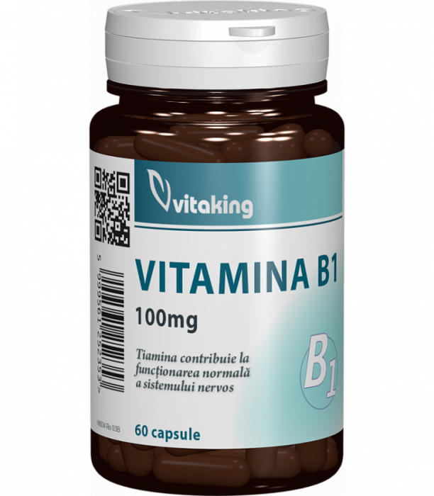 Vitamina B1 (tiamina) 100mg - 60 capsule, Vitaking [1]