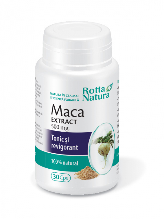 MACA EXTRACT 500mg, 30 capsule, Rotta Natura [1]